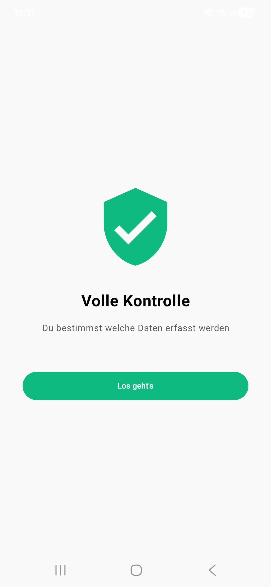 Volle Kontrolle