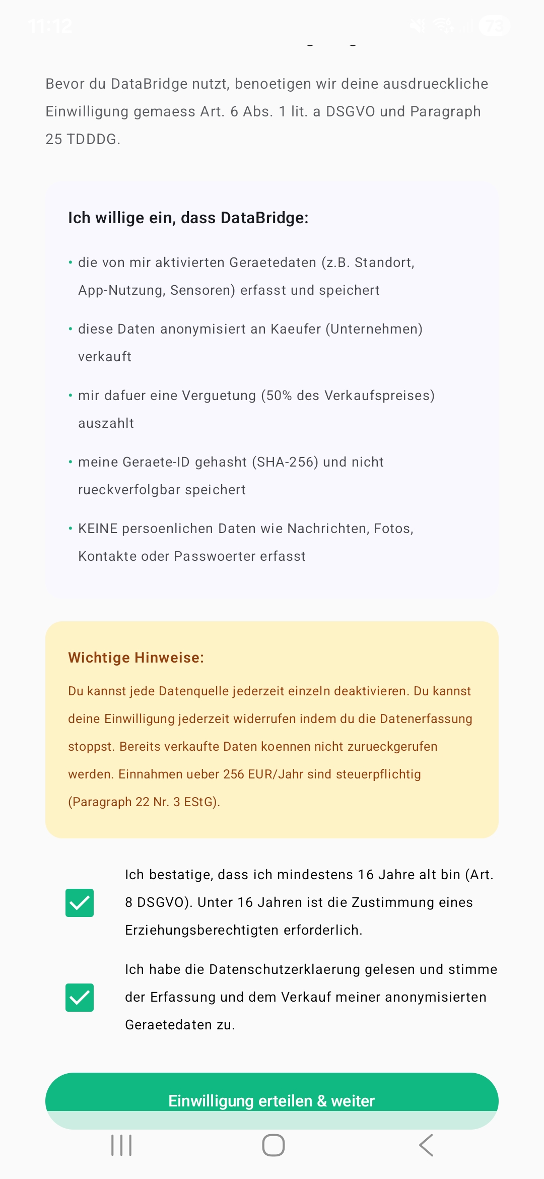 DSGVO Einwilligung