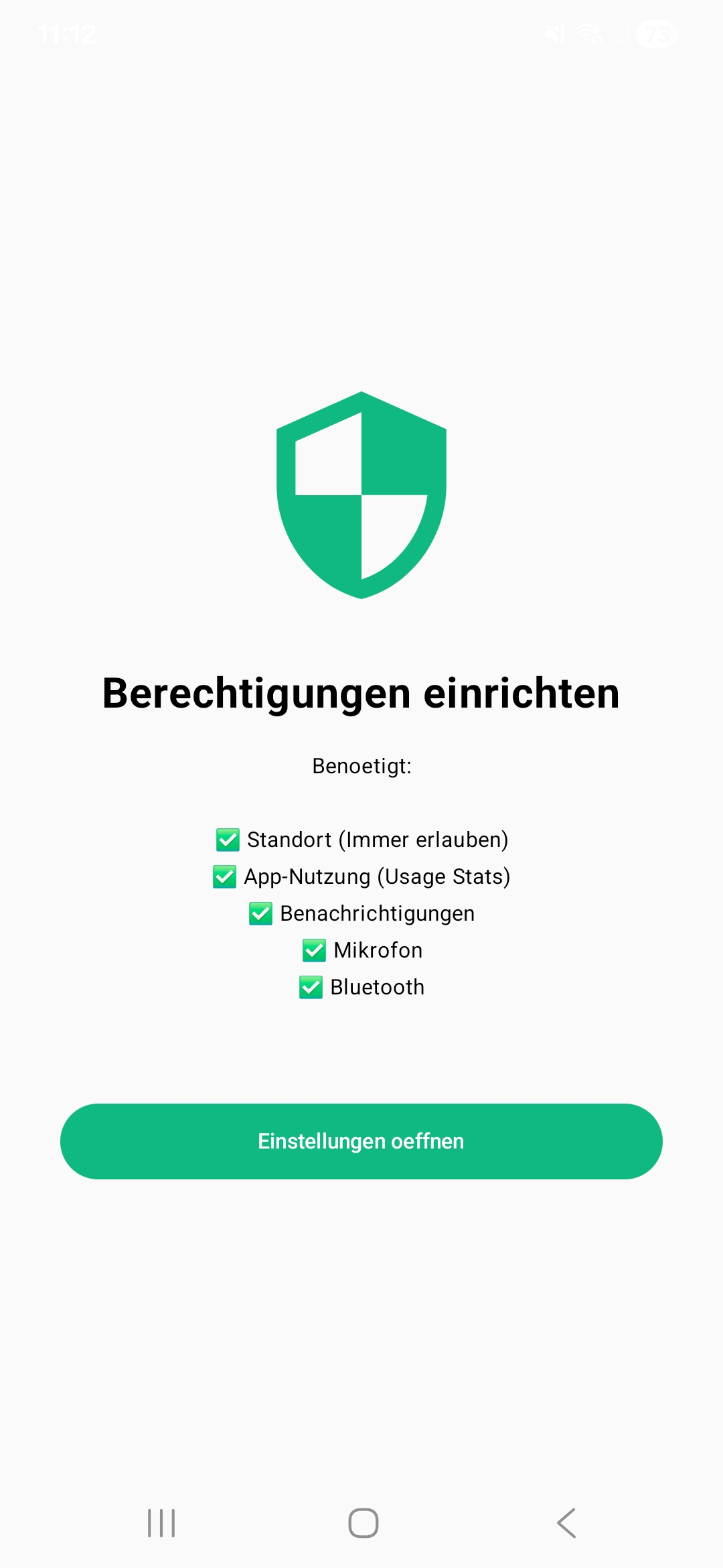 Berechtigungen Uebersicht