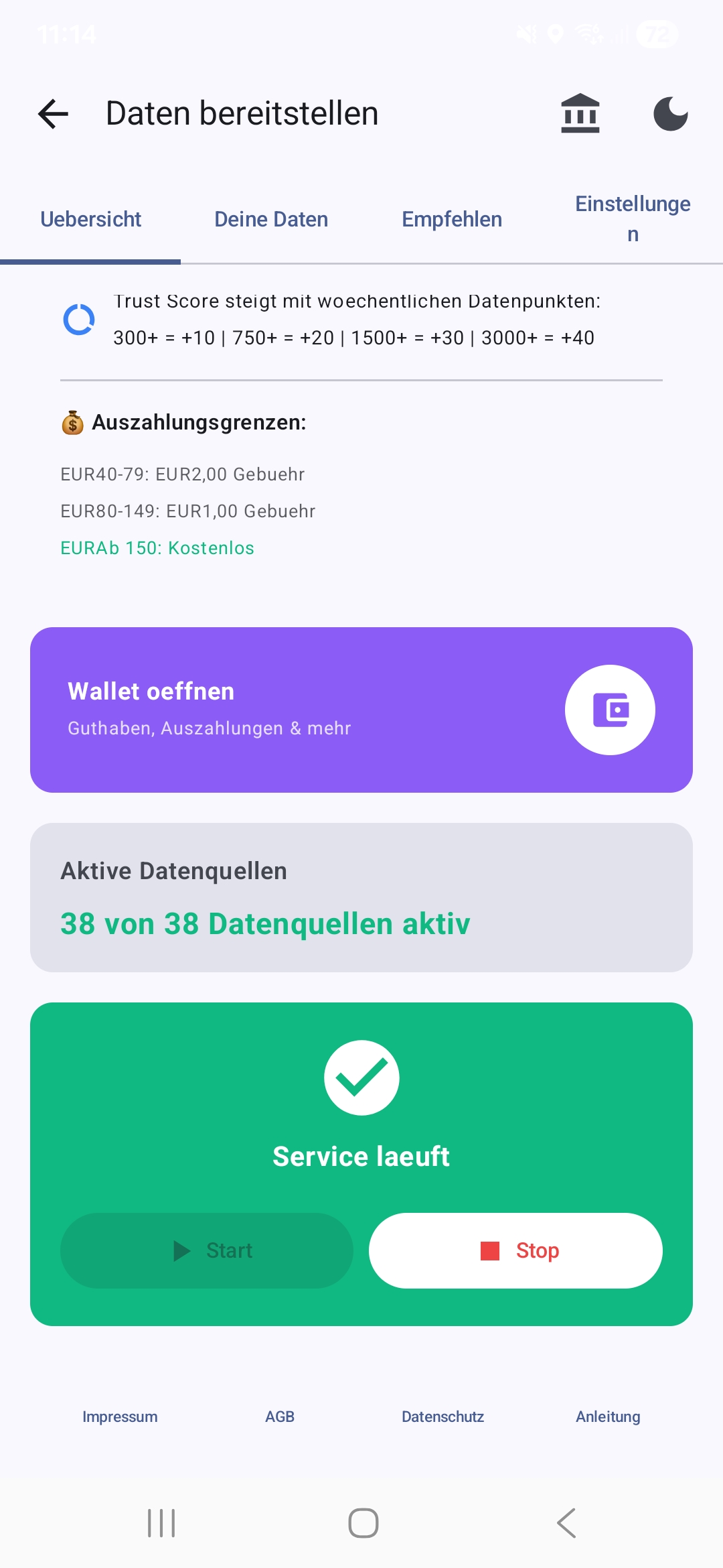 Service laeuft