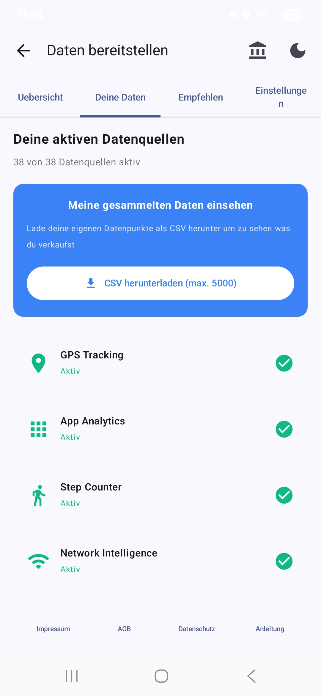Deine Daten 1